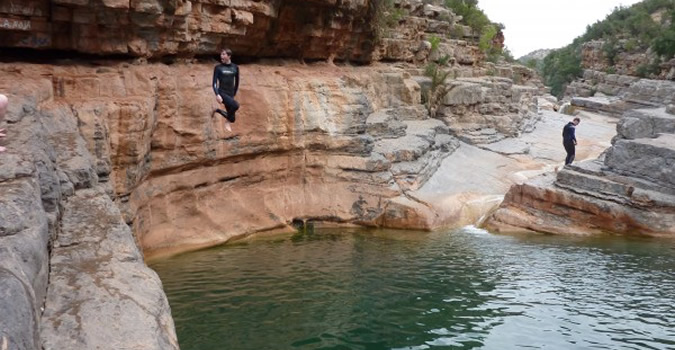 Jumping into Paradise Valley